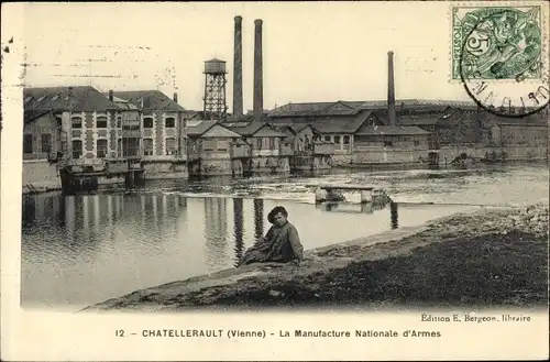 Ak Châtellerault Vienne, Manufacture Nationale d'Armes