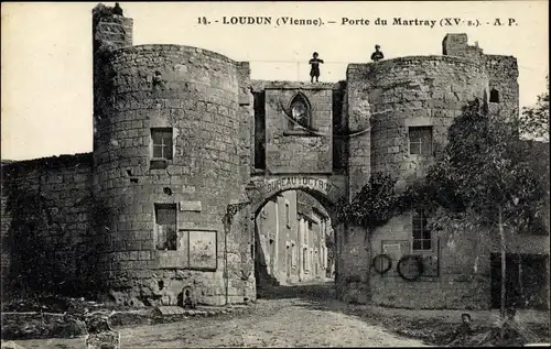 Ak Loudun Vienne, Porte du Martray