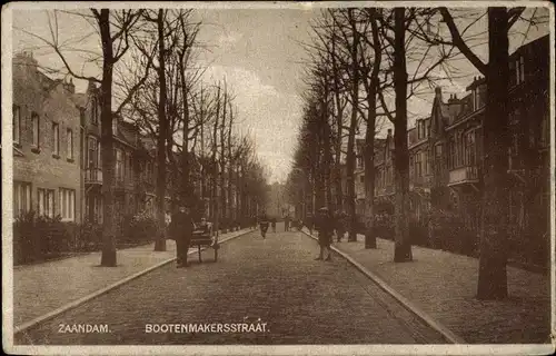 Ak Zaandam Zaanstad Nordholland, Bootenmakersstraat