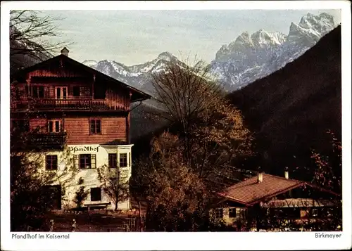 Ak Kufstein in Tirol, Pfandlhof im Kaisertal