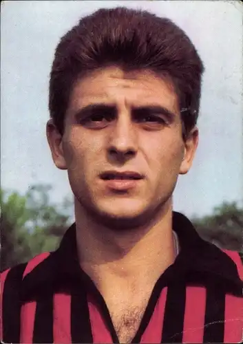 Ak Gianni Rivera, Italienischer Fußballspieler, AC Mailand, Aral Sammelkarte