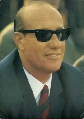 Ak Fußballtrainer Helmut Schön, Portrait, Aral Sammelbild