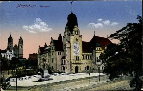 Ak Magdeburg in Sachsen Anhalt,  Museum