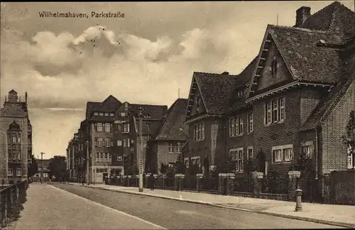 Ak Wilhelmshaven in Niedersachsen, Parkstraße