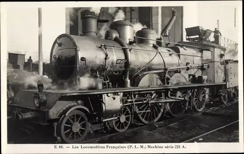 Ak Französische Eisenbahn, PLM, Dampflok, Tender Serie 221 A