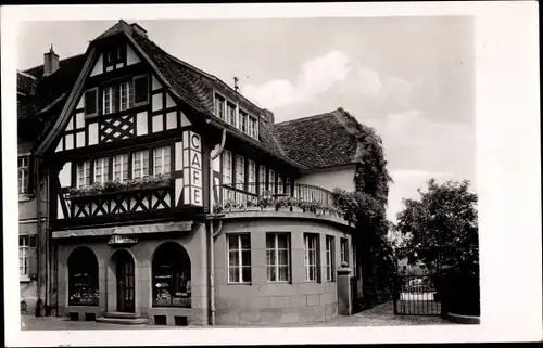 Ak Groß Gerau in Hessen, Café Carl Menne, Frankfurter Straße 3