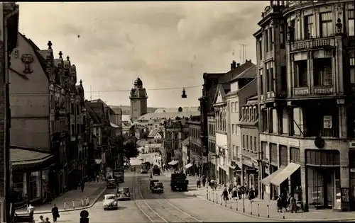 Ak Plauen im Vogtland, Bahnhofstraße