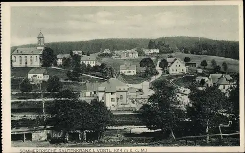 Ak Rautenkranz im Vogtland, Teilansicht