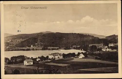 Ak Titisee Neustadt im Breisgau Hochschwarzwald, Hotel Titisee, Fernsicht
