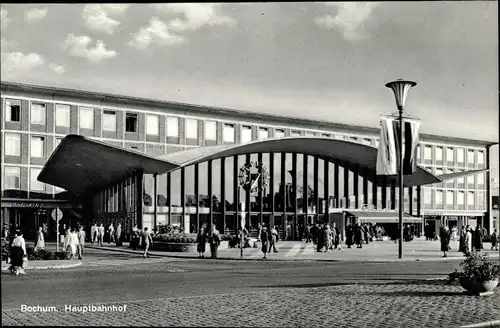 Ak Bochum im Ruhrgebiet, Hauptbahnhof