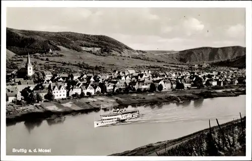 Ak Bruttig Fankel an der Mosel, Panorama, Mosel