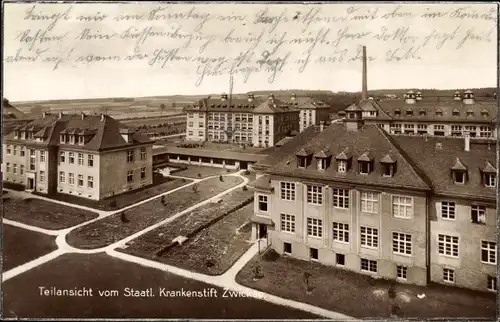 Ak Zwickau in Sachsen, Staattl. Krankenstift