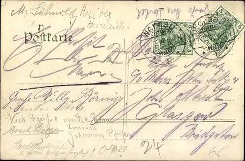 Ak Werdau in Sachsen, Panorama