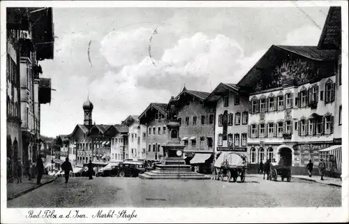 Ak Bad Tölz in Oberbayern, Marktstraße