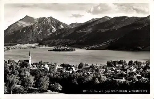 Ak Schliersee in Oberbayern, Brecherspitz, Westerberg