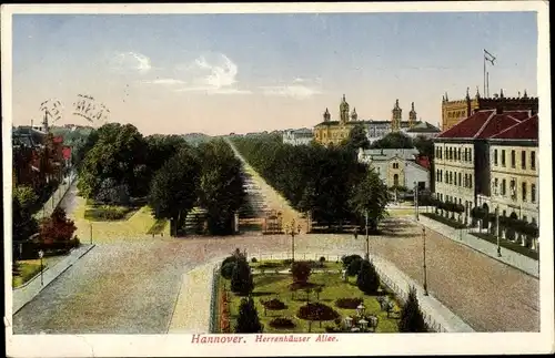 Ak Hannover in Niedersachsen, Herrenhäuser Allee