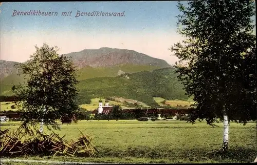 Ak Benediktbeuern in Oberbayern, Benediktenwand