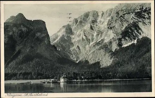 Ak Sankt Bartholomä Schönau am Königssee, Blick auf den Ort