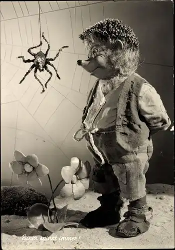 Ak Mecki der Igel, Einer spinnt immer, Spinne