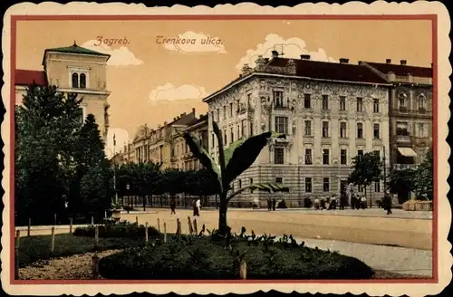 Ak Zagreb Kroatien, Trenkova ulica