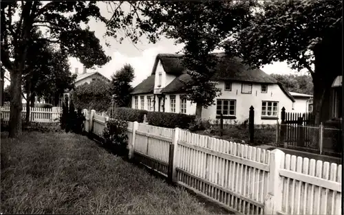 Ak Nebel auf der Insel Amrum Nordfriesland, Friesen Cafe