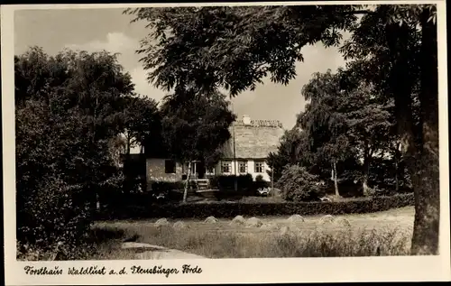 Ak Langballig in Angeln, Forsthaus Waldlust an der Flensburger Förde, das schöne Angeln 132