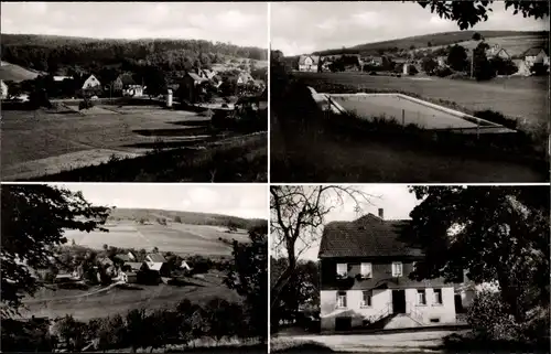 Ak Haingrund Lützelbach im Odenwald Hessen, Gasthaus zum Odenwald, Blick auf den Ort