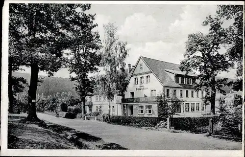 Ak Holzhausen Externsteine Horn Bad Meinberg am Teutoburger Wald, Waldhotel Bärenstein