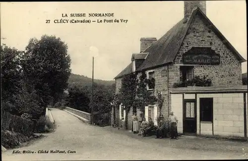 Ak Clécy Calvados, Le Pont de Vey