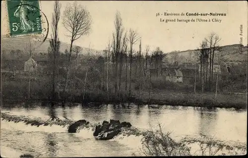 Ak Clecy Calvados, Le grand barrage de l'Orne a Clecy