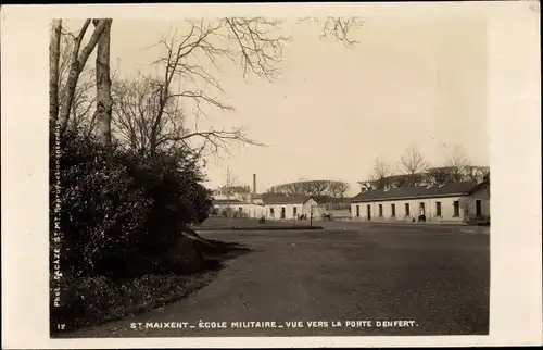 Ak Saint Maixent Deux Sevres, Ecole Militaire, Vue vers la Porte Denfert