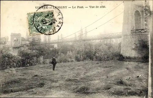 Ak Lésigny Vienne, Le Pont