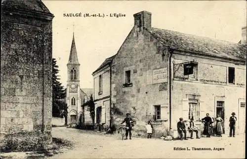 Ak Saulge Maine et Loire, L'Eglise