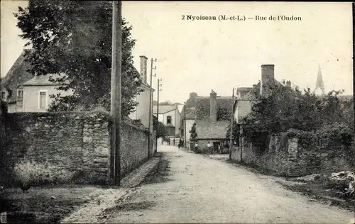 Ak Nyoiseau Maine et Loire, Rue de l'Ondon