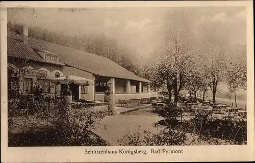 Ak Bad Pyrmont in Niedersachsen, Schützenhaus Königsberg