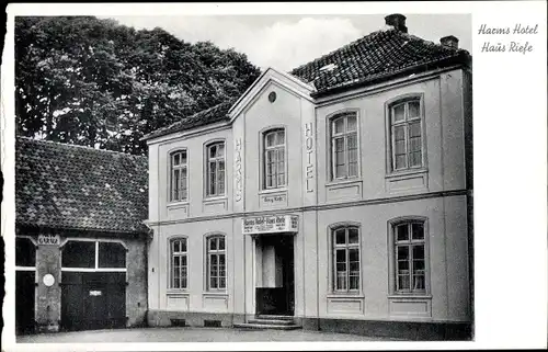 Ak Stollhamm Butjadingen Wesermarsch, Harms Hotel, Haus Riefe