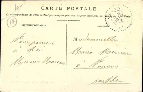 Ak Lisieux Calvados, Vue sur la Touques, Rue du Campfranc