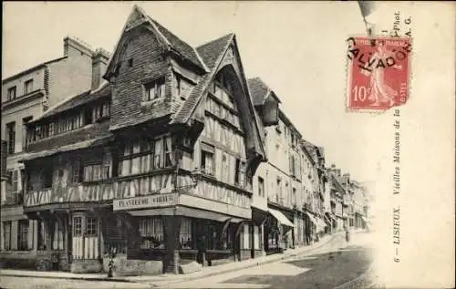 Ak Lisieux Calvados, Vieilles Maisons de la Grande Rue