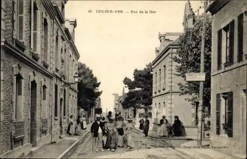 Ak Luc sur Mer Calvados, Rue de la Mer