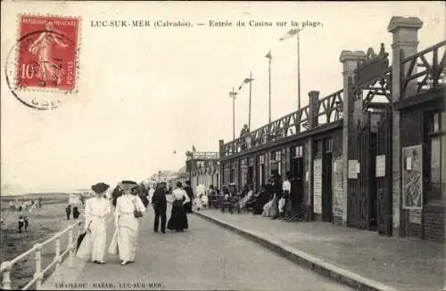 Ak Luc sur Mer Calvados, Entree du Casino sur la plage