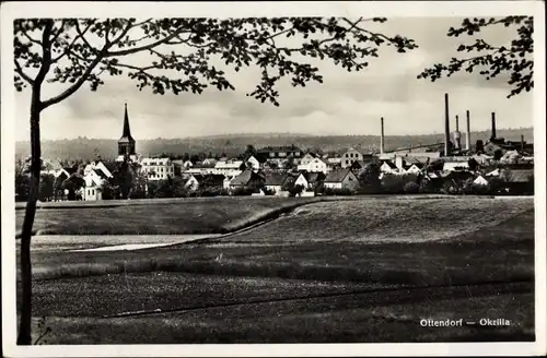 Ak Ottendorf-Okrilla in Sachsen, Panorama vom Ort