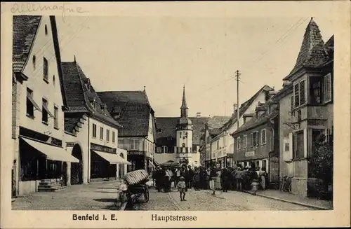 Ak Benfeld Elsass Bas-Rhin, Hauptstraße