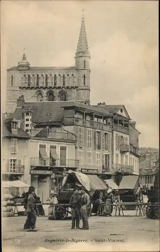 Ak Bagnères de Bigorre Hautes Pyrénées, Saint Vincent, Restaurant