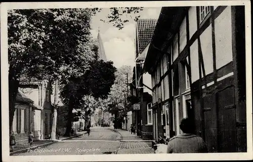 Ak Preußisch Oldendorf in Westfalen, Spiegelstraße