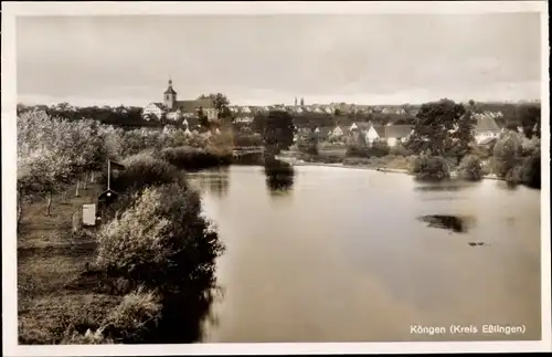 Ak Köngen am Neckar, Teilansicht