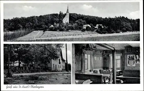 Ak St. Kastl Reichertshofen, Gasthof von Josef Bachmayr