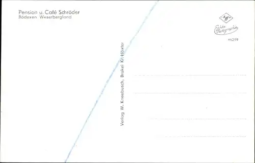 Ak Bödexen Höxter in Westfalen, Cafe Schröder