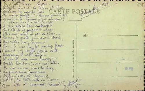 Ak Caumont L´Éventé Calvados, Ecole des Filles