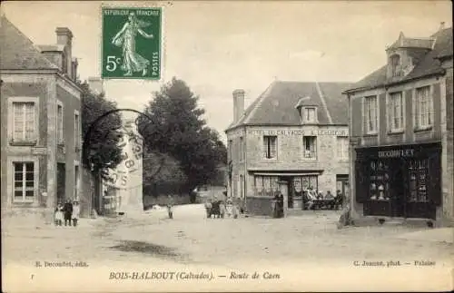 Ak Bois Halbout Calvados, Route de Caen