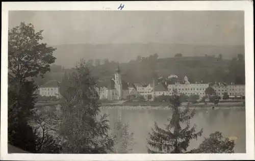 Foto Ak Aschach an der Donau Oberösterreich, Blick auf den Ort